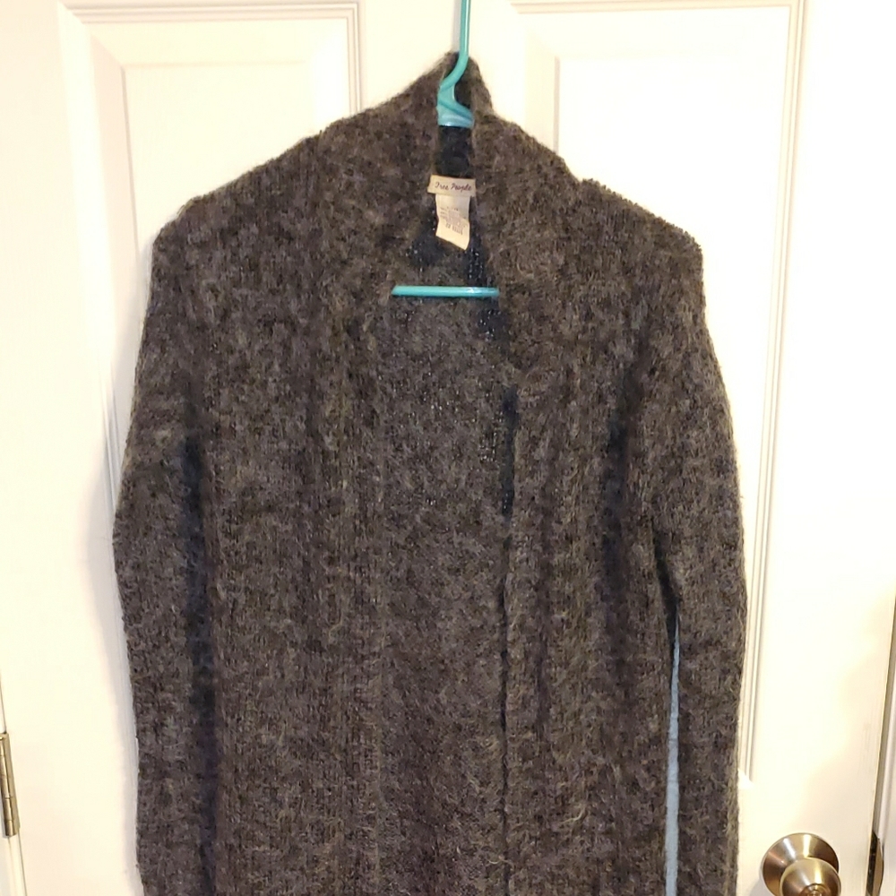 FREE PEOPLE  Maxi Long Mohair Duster Sweater